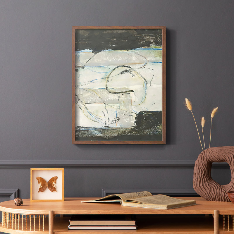 «Continuent Energy I», reproduction encadrée - bois massif, Brun, H 10 po x l 8 po