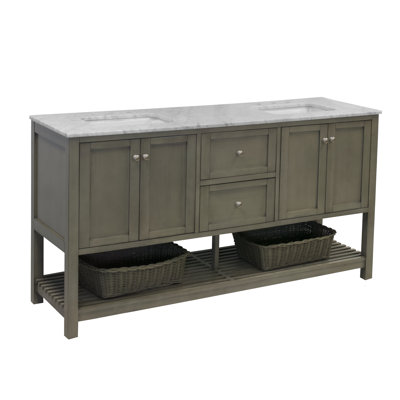 Ensemble de meuble-lavabo double 72 po Binne