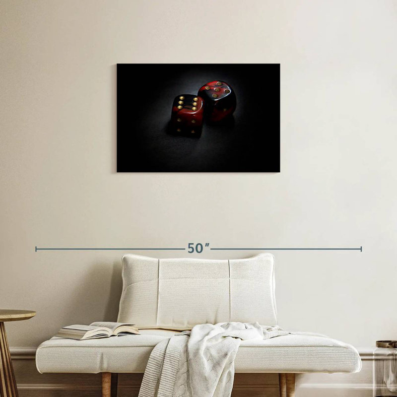 Senne Red Dice, 20" H x 30" W