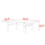 Modern simple solid wood dining table-109660716