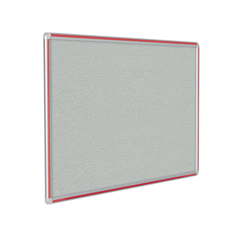 Babillard mural DecoAurora, H 48 po x l 144 po x P 0,83 po, Rouge