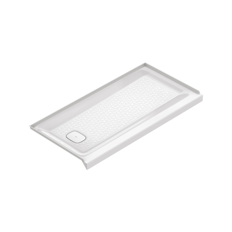White Rectangular 60'' x 30'' Shower Base with Left Drain