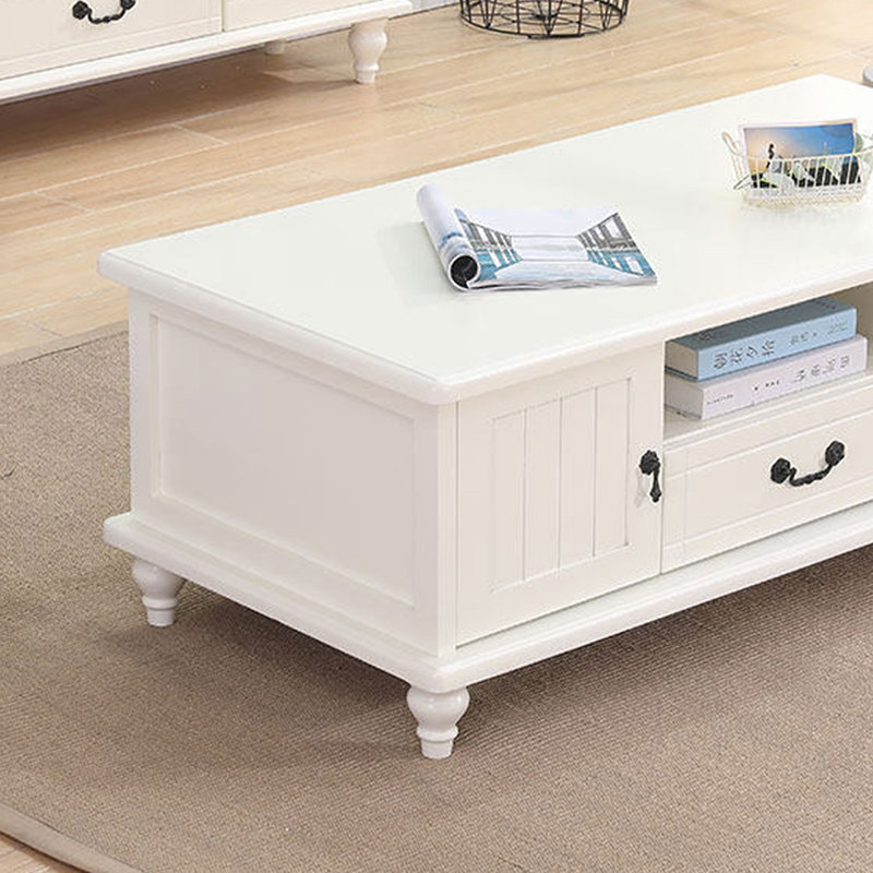 Table basse minimaliste de style américain, Ivoire ivoire