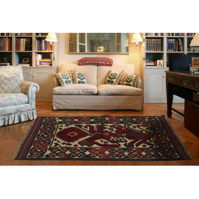 Janasia One-of-a-Kind 2'9" X 4'7" 1980s Wool Area Rug in