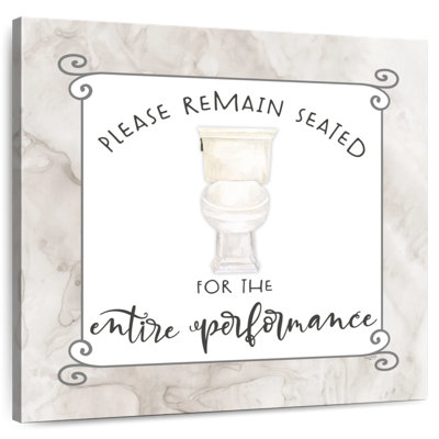 Tergel Bath Humor Remain Seated