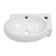 16.5" L x 11" W Oval/Rectangular White Ceramic Wall Mount Bathroom Sinks with Right Faucet Hole and Overflow