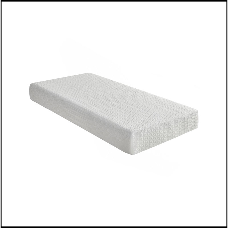 Matelas pour lit simple en mousse viscoélastique imprégnée de gel, ferme, blanc, matelas dans une boîte, 8"