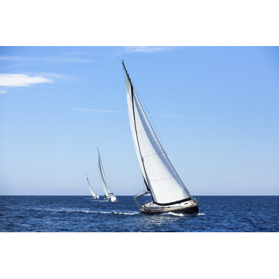 Luxury Yachts - Wrapped Canvas Print