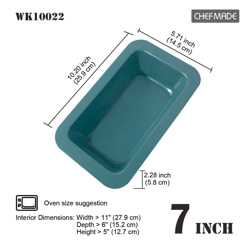 Moule à pain antiadhésif Chefmade, 10 po x 6 po