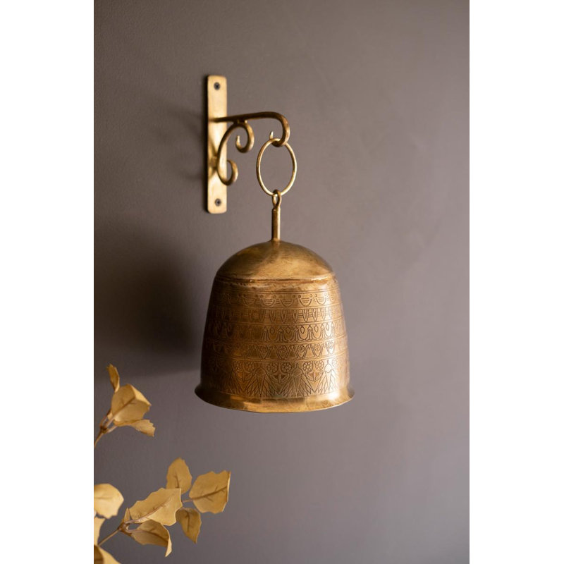 SUPPORT ANTI-CLOCHE EN LAITON ET MUR