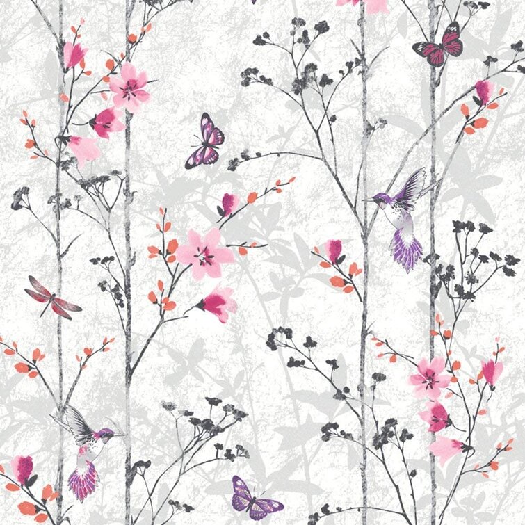 Gracie Oaks Aalyia Peel  Stick Floral Wallpaper  Reviews  Wayfair