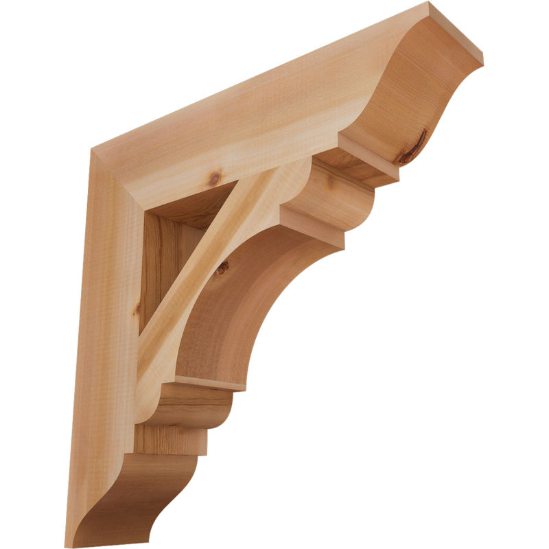 Support olympique traditionnel, H 24 po x l 5,5 po x P 24 po, Cèdre rouge de l'Ouest (lisse)