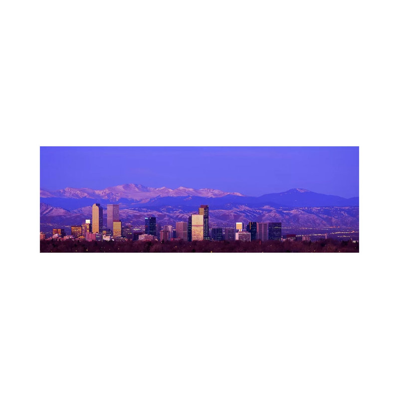 Denver, Colorado, USA #2 - Wrapped Canvas Panoramic Print, 30.48 cm H x 91.44 cm W x 1.91 cm D