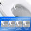 Smart toilets with Auto Open/Close, Auto Flushing, Warm Air Dryer , LED Screen Display, soft-close, and Night light