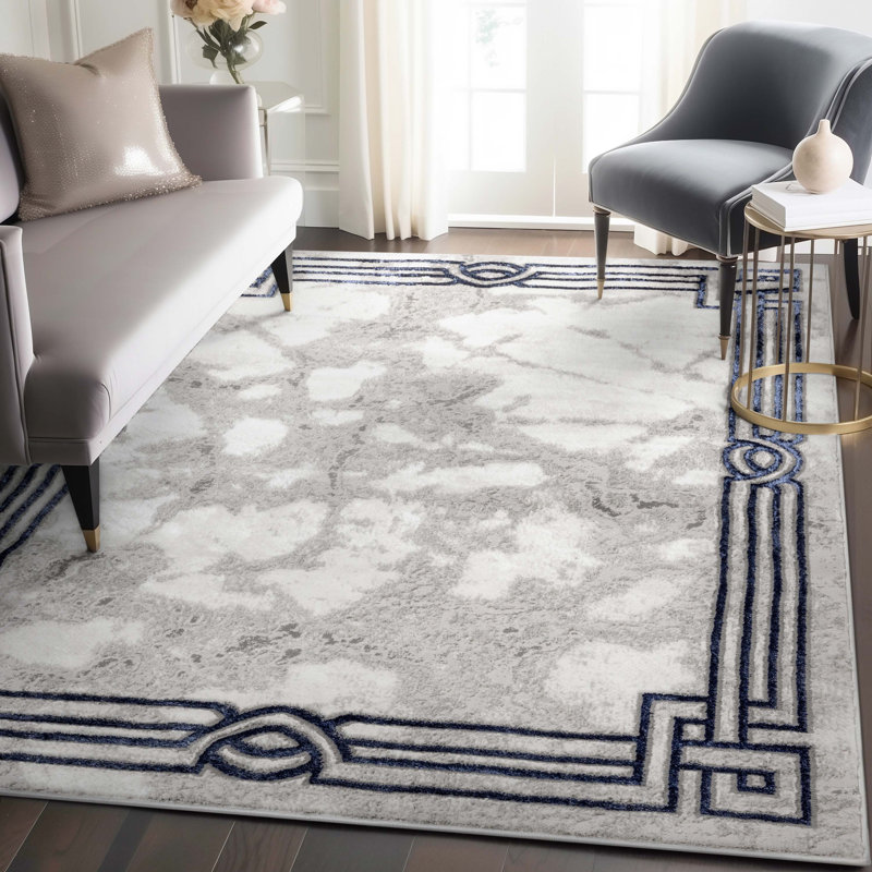 Tapis bleu Kampen, Rectangle 9 pi 3 po x 12 pi 6 po