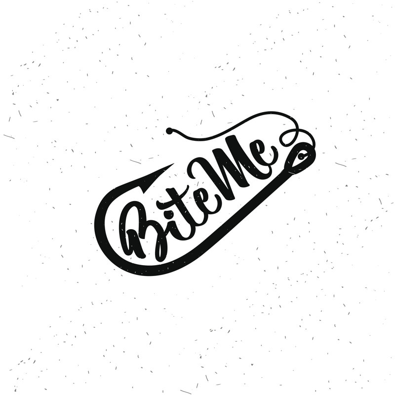 Fishing Typography - Wrapped Canvas Print, 30cm H x 30cm W x 3.8cm D
