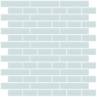 25.4cm W x 25.4cm L PVC Peel and Stick Mosaic Tile