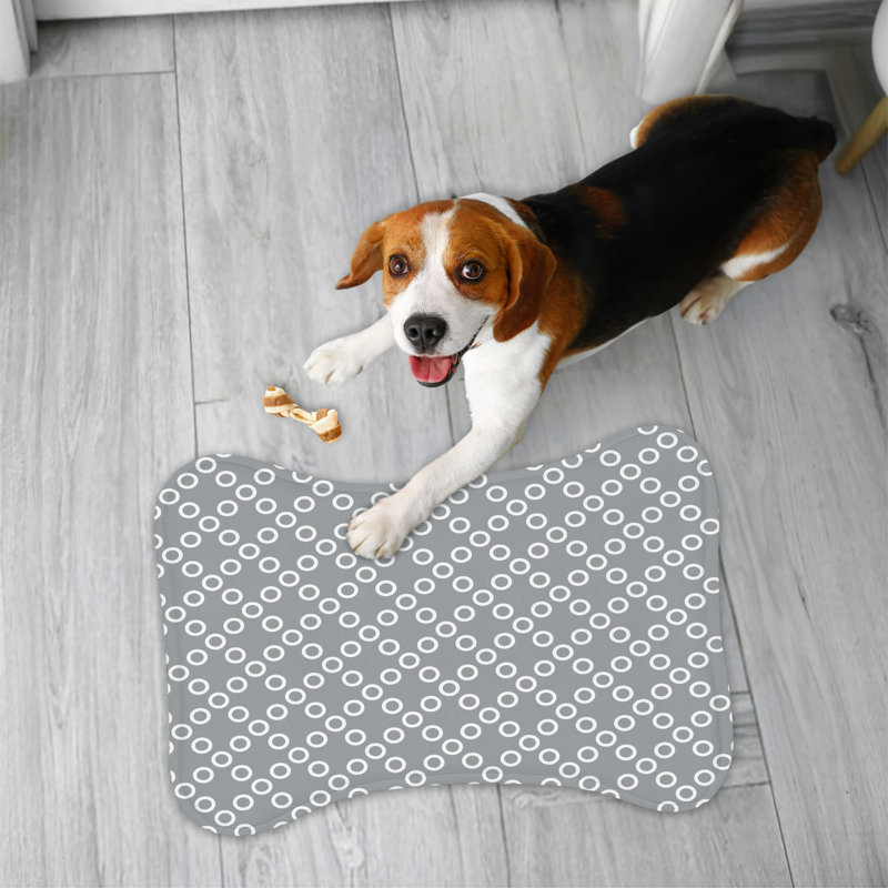 Tapis gris à pois gris - 1 pièce