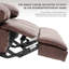 Fauteuil inclinable manuel en simili cuir Brisen de 44,5 po de largeur Brisen-124005745