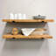 Tablettes rustiques Calheme avec supports en J-262811369-262811356