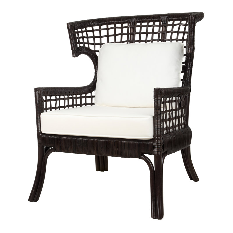 Zelma Rattan Wingback Armchair