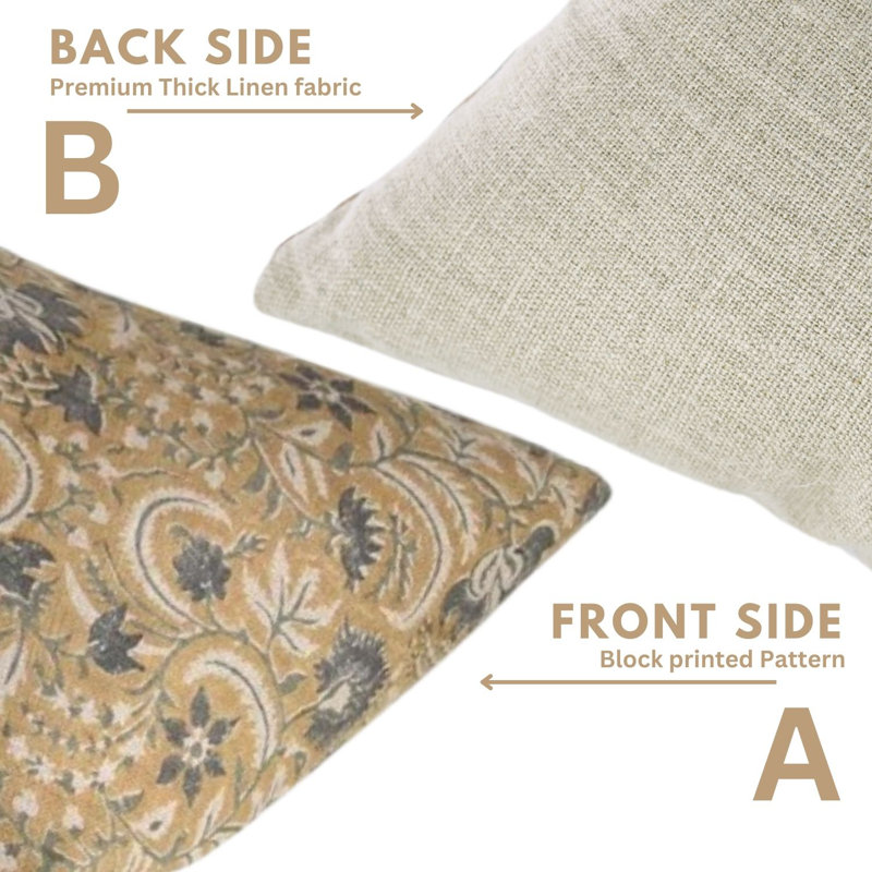 Linen Square Pillow Cover, 20" x 20"
