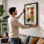 Geometric Earth Tones Mid-Century - Framed Print-1348235294-1348235297