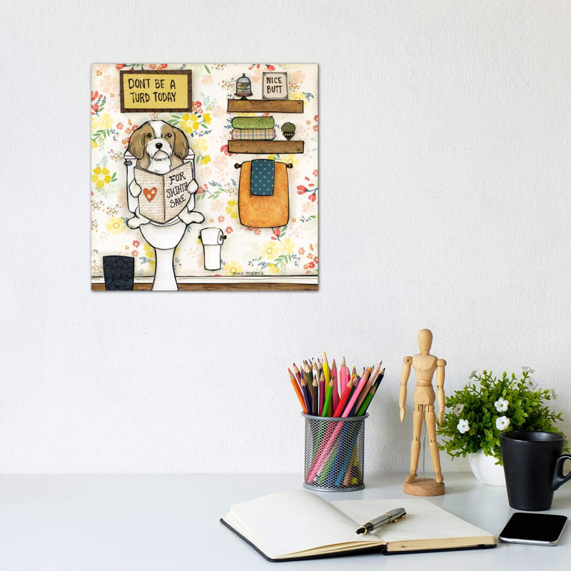 Turd Today by Jamie Morath - Wrapped Canvas Print, 30.48 cm H x 30.48 cm W