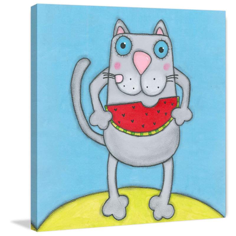 «With Watermelon», reproduction sur toile tendue, H 32 po x l 32 po x P 1,5 po