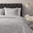 DESIGN STUDIO Abstract Zebra Light Grey 3-Piece Soft Matelasse Jacquard Reversible Cotton Blend Quilt Set-101107960