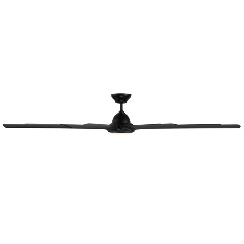 Hydra 8 - Blade Outdoor LED Smart Standard Ceiling Fan with Wall Control and Light Kit Included, Works With Alexa and iOS or Android App
