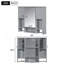 Armoire de rangement murale moderne avec miroir et barre à serviettes, parfaite pour les salles de bain élégantes et organisées-2139409589