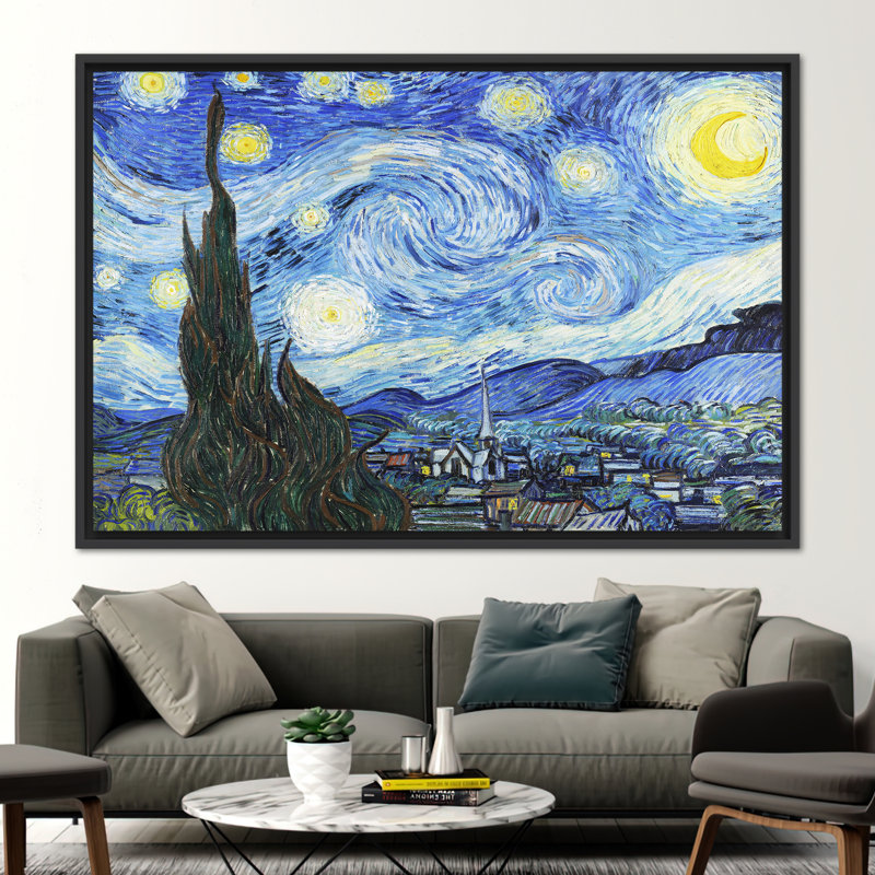 Print on Canvas, Framed Print without Mat, Black, 40 cm H x 60 cm W
