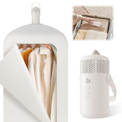 Sécheuse portative avec sac de séchage et crochet pour appartements, voyages et véhicules récréatifs