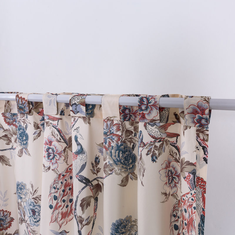 Panneaux de rideaux semi-transparents 100% coton, L 52 po x L 84 po
