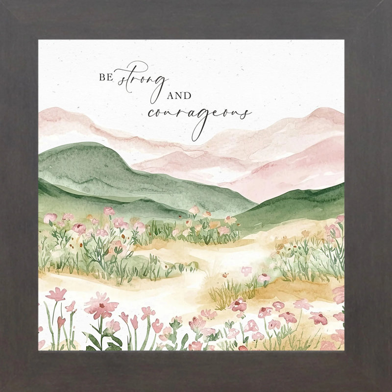 «Be Strong And Courageous Art», signe spirituel, Slatewood