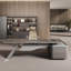 Bureau de direction 86,61 po style brun-661016676