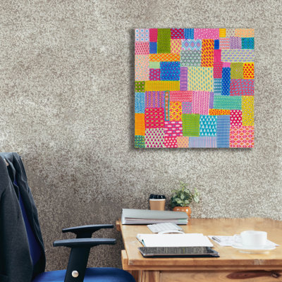 Art mural en toile «Quilted» par Hello Angel, 12 po x 12 po