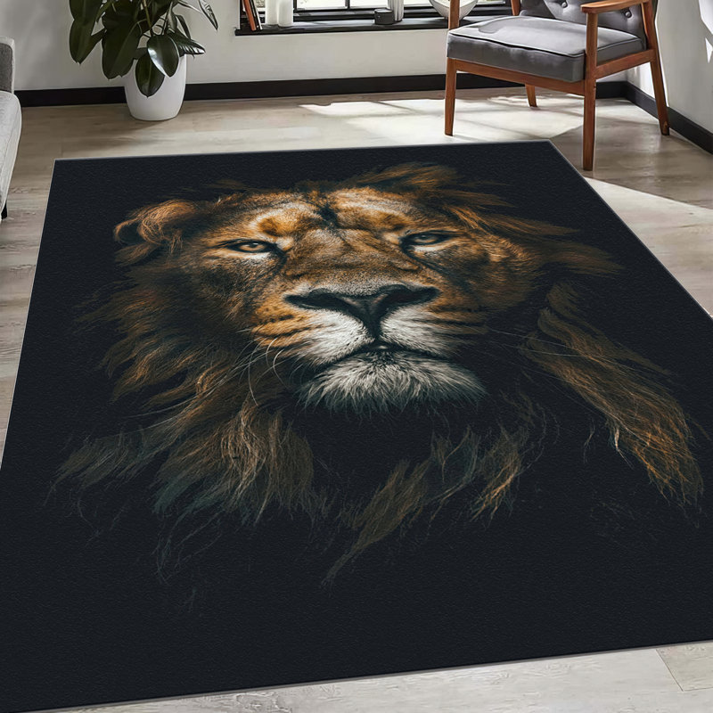 Handcrafted Artistic Floral Design Printed Rug with Soft Pile for Comfortable Underfoot Feel Ideal for Living Room or Bedroom Decor