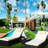 Outdoor Patio Chaise : 3 With Chair, Cushioned Couch, Glass Table. Adjustable Back And Footrest. Ideal For Garden Pool Use. Beige. Weather . Assembly Needed Lounge Suitable Garden.