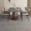 Theolia Solid Wood Base Dining Table-859800632