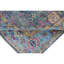 Tapis vert et bleu noué à la main de haute qualité
