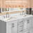 Prannoy 60'' Double Bathroom Vanity with Engineered Stone Top