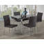 Chaise parsons rembourrée Denisse en chrome