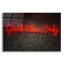 «Good Vibes Only In Neon Red» par Epic Portfolio, art mural en verre acrylique-493846442