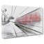 The Blur Of The London Underground In Abstract - Wrapped Canvas-55340678