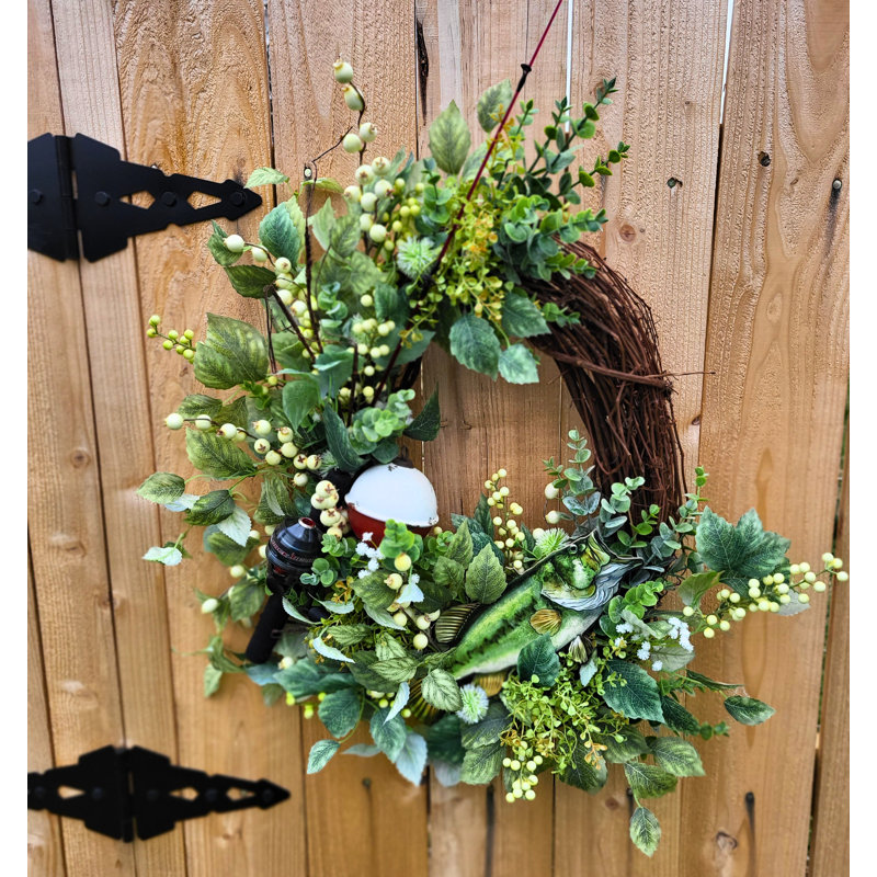 Faux Mixed Greenery Polyester 30'' Wreath