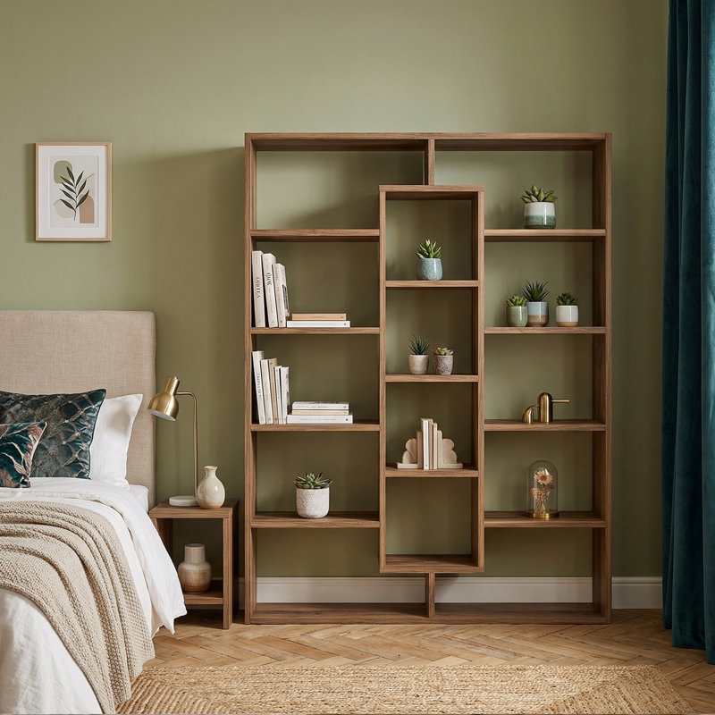 Aurelius Geometric Tiered Display Bookcase