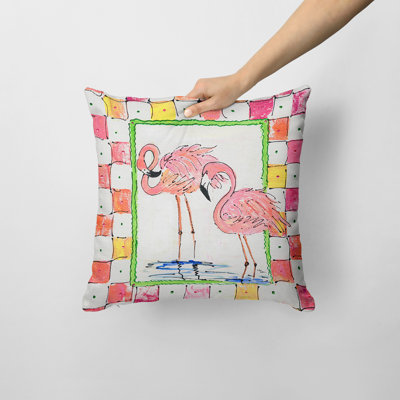 Flamingo Outdoor Throw Pillow