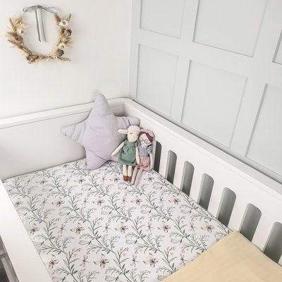 Alice Cotton Blend - Piece Standard Cot Fitted Sheet
